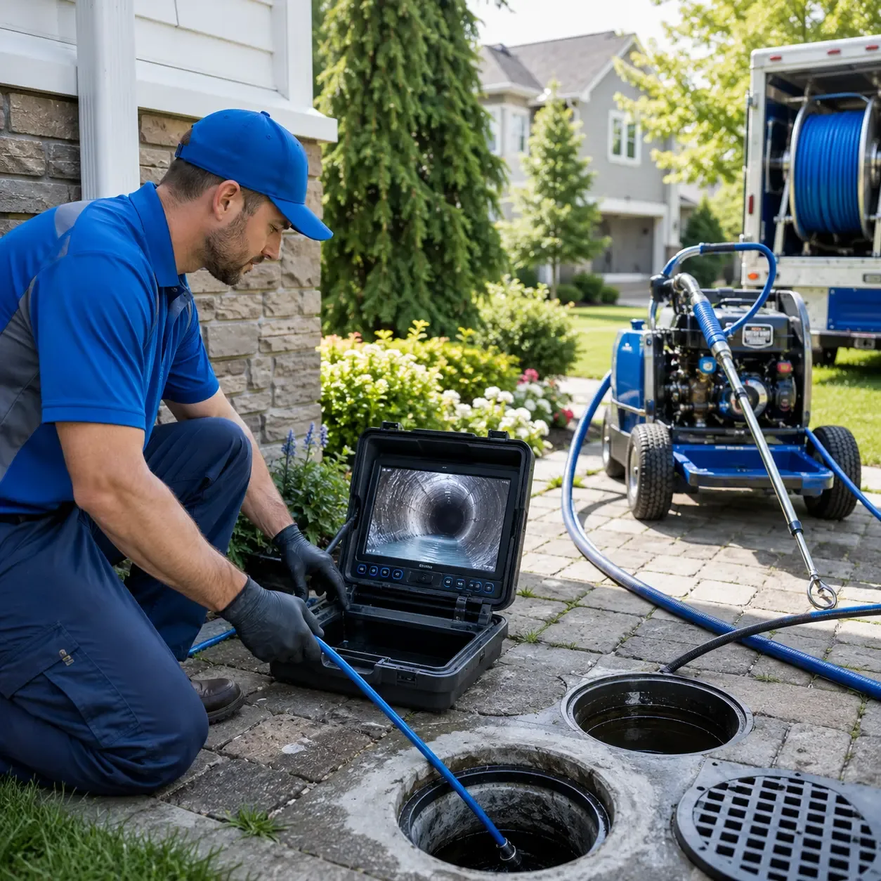Outdoor drain cleaning professionals serving Guy, AR